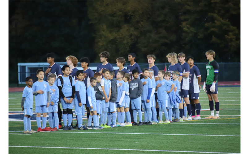 U9/U10 Travel Players Participate in Senior Night