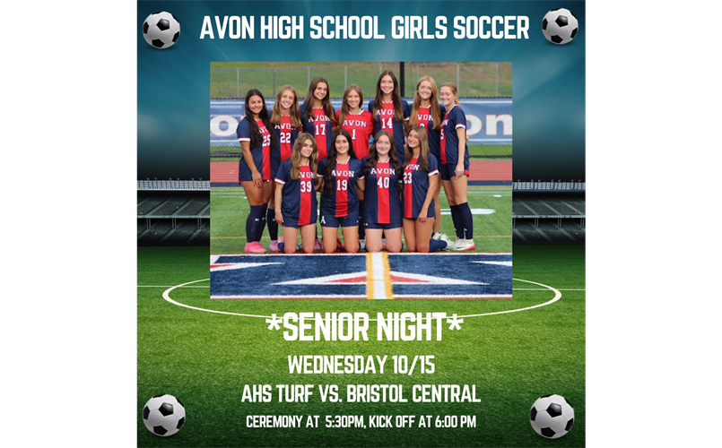 AHS Girls Soccer Senior Night October 15th!